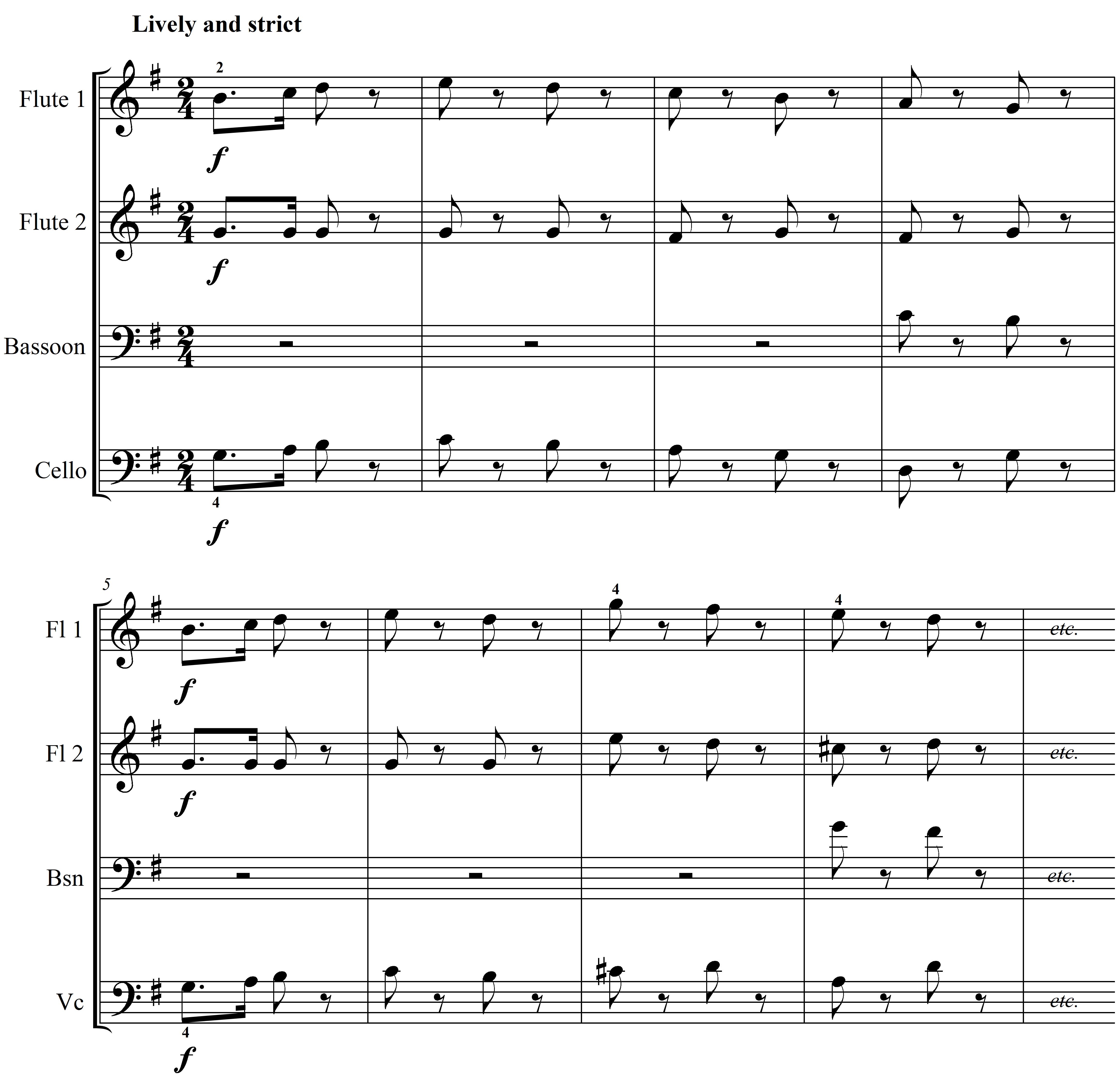 Score Reading Schumann Soldier's March